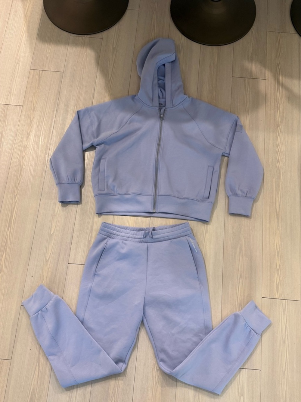 Abercrombie Lilac/light blue Zip Hoodie & Jogger Set